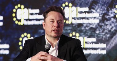 Tesla CEO Elon Musk attends a conference organized by the European Jewish Association, Krakow, Poland, Jan. 22, 2024. (Reuters Photo)