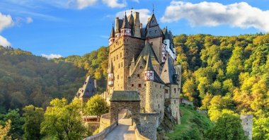 Eltz Castle is a medieval fortress nestled in the hills above the Moselle, between Koblenz and Trier, Germany. (Shutterstock Photo)