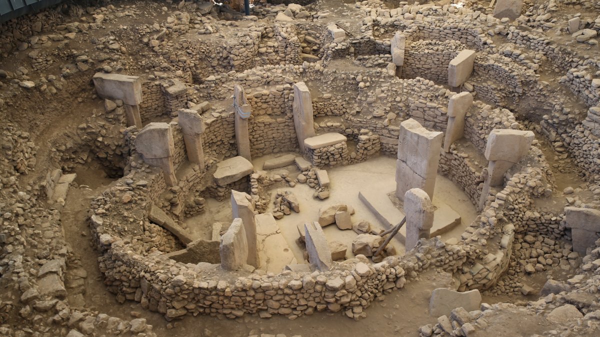 A general view of the excavation site in Göbeklitepe in the southeastern province of Şanlıurfa, Türkiye, Nov. 18, 2024. (AA Photo)