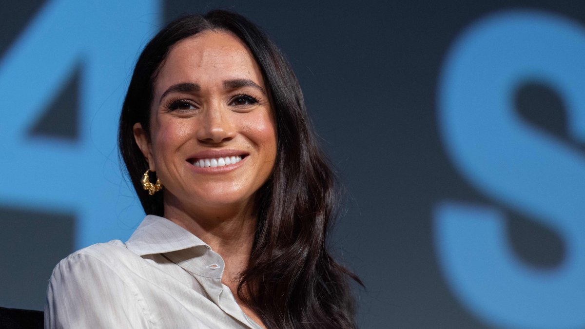 Britain&#039;s Meghan Markle, Duchess of Sussex, attends the &quot;Keynote: Breaking Barriers, Shaping Narratives: How Women Lead On and Off the Screen,&quot; in Austin, Texas, U.S., March 8, 2024. (AFP Photo)