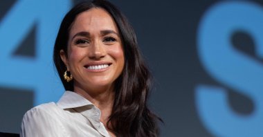 Britain&#039;s Meghan Markle, Duchess of Sussex, attends the &quot;Keynote: Breaking Barriers, Shaping Narratives: How Women Lead On and Off the Screen,&quot; in Austin, Texas, U.S., March 8, 2024. (AFP Photo)