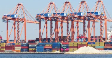 A general view of the port of Mersin, Türkiye, Oct. 8, 2024. (Reuters Photo)