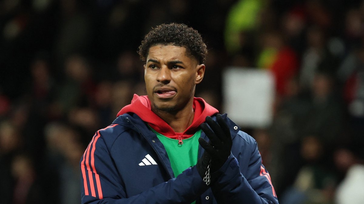 Manchester United&#039;s Marcus Rashford looks dejected after the Premier League match against Newcastle United at Old Trafford, Manchester, U.K., Dec. 30, 2024. (Reuters Photo)