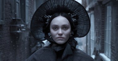 This image released by Focus Features shows Lily-Rose Depp in a scene from "Nosferatu." (AP Photo)