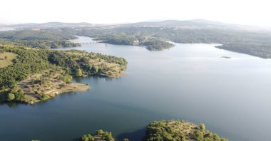 An undated photo of Ömerli reservoir which supplies water to Istanbul, Türkiye. (Shutterstock Photo) 