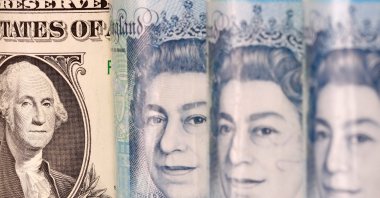 Pound and U.S. dollar banknotes are seen in this illustration taken Jan. 6, 2020. (Reuters Photo)