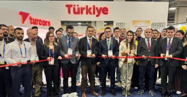 People are checking out robots at the Türkiye booth at CES 2025 in Las Vegas, Nevada, U.S., Jan. 8, 2025. (AA Photo)