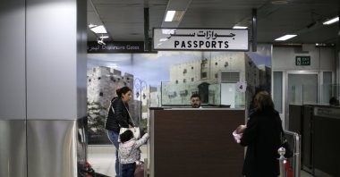 Passengers wait for passport control upon arrival at Damascus International Airport in Damascus, Syria, Jan. 7, 2025. (EPA Photo)