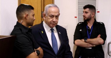  Israeli Prime Minister Benjamin Netanyahu attends his trial on corruption charges at the district court in Tel Aviv, Israel Dec.16, 2024. (Reuters File Photo)