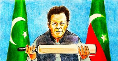 &quot;His uncompromising stance against the U.S.-led war in Afghanistan and the so-called war on terror inside Pakistan is much admired.&quot; (Illustration by Erhan Yalvaç)