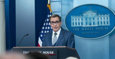 U.S. National Security Communications Advisor John Kirby speaks during the daily press briefing in the James S. Brady Briefing Room at the White House in Washington, D.C., Dec. 12, 2024. (EPA Photo)