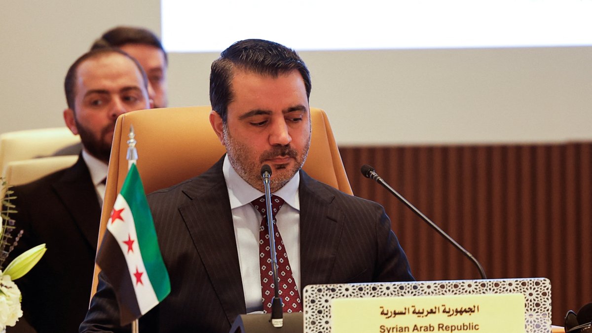 Syria's Foreign Minister Asaad Hassan al-Shaibani attends a meeting on Syria, following the recent ousting of the Bashar Assad regime, Riyadh, Saudi Arabia, Jan. 12, 2025. (Reuters Photo)