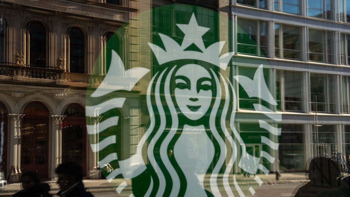 A Starbucks store sign in New York City, U.S., Dec. 23, 2024. (AFP Photo)