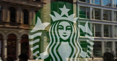 A Starbucks store sign in New York City, U.S., Dec. 23, 2024. (AFP Photo)