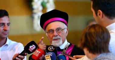 The chief rabbi of the Jewish community, Izak Haleva, passes away at the age of 85, Istanbul, Türkiye, Jan. 14, 2025. (AA Photo)