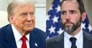 This combination shows U.S. President-elect Donald Trump and Special Counsel Jack Smith, Washington, U.S., Jan. 14, 2024. (AFP Photo)