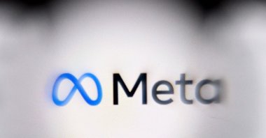 This photo illustration shows the media giant Meta&#039;s logo displayed on a smartphone, Frankfurt, Germany, Jan. 8, 2025. (AFP Photo)