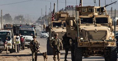 U.S. forces patrol in Syria&#039;s northeastern city Qamishli, in the Hassekeh province, Jan. 9, 2025. (AFP Photo)