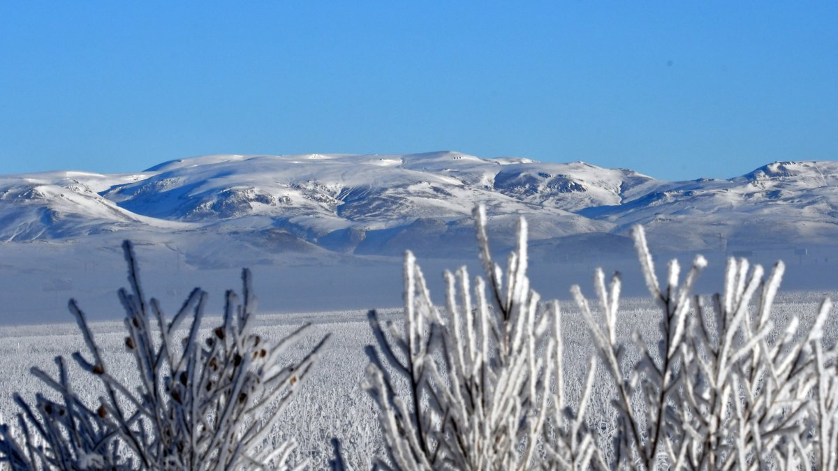 The coldest place in the country in 2024 was Ardahan with temperatures reaching minus 34.3 degrees Celsius, Ardahan, Türkiye, Jan. 3, 2025. (AA Photo)