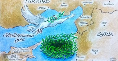 "If the TRNC can be included in the Türkiye-Syria maritime border agreement, it will not only prevent the maximalist demands of the Greek Cypriot administration and their usurpation of the TRNC's rights, but it will also pave the way for the TRNC to be recognized by Syria, at least de facto." (Illustration by Erhan Yalvaç)