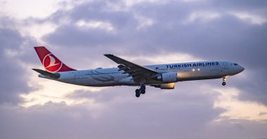 A Turkish Airlines Airbus A330 wide-body aircraft as seen landing at Amsterdam Schiphol Airport, Amsterdam, the Netherlands, Jan. 5, 2022. (Reuters File Photo)