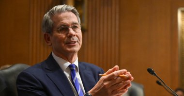 U.S. investor and hedge fund manager Scott Bessent testifies before the Senate Finance Committee on his nomination to be Secretary of the Treasury on Capitol Hill in Washington, D.C., U.S., Jan. 16, 2025. (AFP Photo)
