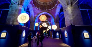 A general view of the "Adil-i Mutlak" exhibition at Tophane-i Amire Culture and Art Center, Istanbul, Türkiye, Jan. 13, 2025. (AA Photo)