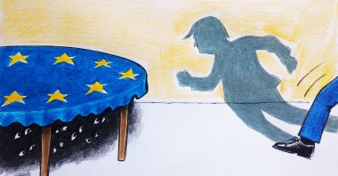 &quot;Not only has Trump’s influence been felt, but Europe has also suffered from its own instability, stemming from individual states.&quot; (Illustration by Erhan Yalvaç)