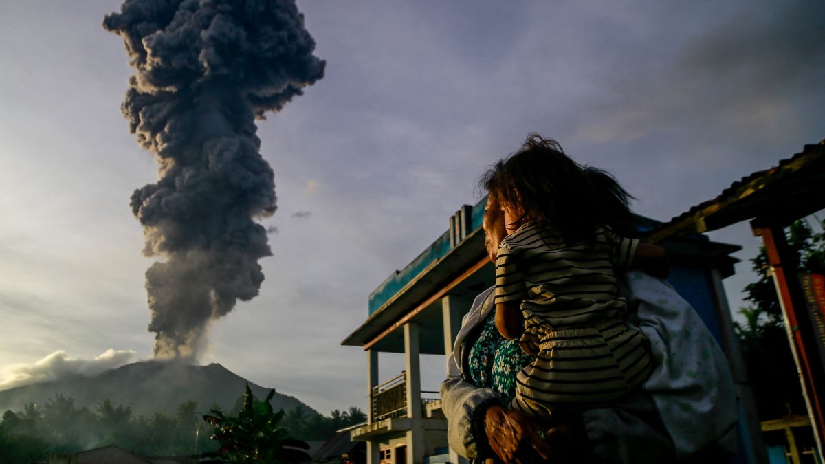 Mount Ibu in Indonesia Surpasses 1,000 Eruptions in January, Evacuations Underway