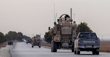 U.S. forces patrol an area controlled by the PKK/YPG terrorist group, Hassakeh, Syria, Dec. 30, 2024. (AFP Photo)