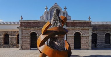 An artwork titled &quot;Göbeklitepe&quot; by Ahmet Güneştekin. (Courtesy of Ahmet Güneştekin)
