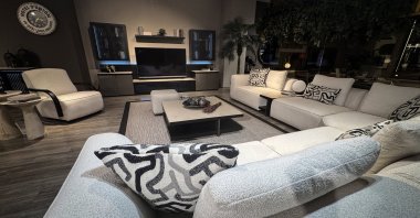 A living room concept of a Turkish manufacturer in the Inegöl district of Bursa, popular for furniture production, northwestern Türkiye, Jan. 17, 2025. (AA Photo)