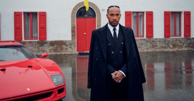 British Formula 1 driver Lewis Hamilton seen in front of the former home of Enzo Ferrari, Modena, Italy, Jan. 20, 2025. (Scuderia Ferrari on X)