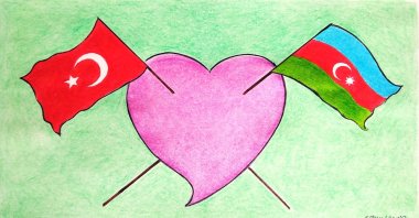 "Based on the details of Aliyev’s interview, Aliyev&#039;s statements collectively underline the strategic partnership and mutual interests of the two nations." (Illustration by Erhan Yalvaç)