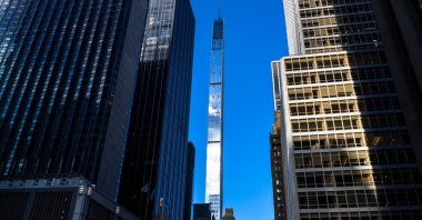 The sun illuminates the luxurious high-rise residential building, Steinway Tower, New York City, U.S. (Shutterstock Photo)