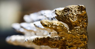 Golden and silver Berlinale Bear trophe awards from 2025 are displayed during a media tour at the Noack Foundry, ahead of the 75th Berlinale International Film Festival in Berlin, Germany, Jan. 20, 2025. (Reuters Photo)