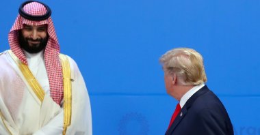 U.S. President Donald Trump (R) and Saudi Arabia&#039;s Crown Prince Mohammed bin Salman (MBS) attend the G-20 summit, Buenos Aires, Argentina, Nov. 30, 2018. (Reuters Photo)