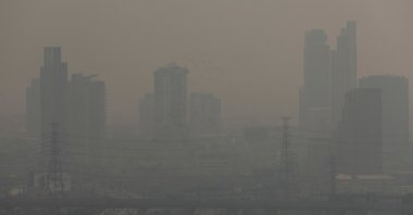 A view of the city amid air pollution in Bangkok, Thailand, Jan. 24, 2025. (Reuters Photo)