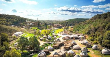 An aerial drone view of the Bozdağ film plateaus. (Courtesy of Hakan Uç)