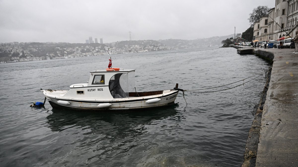 A view of wastewater flowing into Marmara Sea, in Istanbul, Türkiye, Jan. 12, 2025. (AA Photo) 