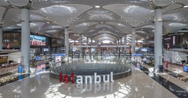 A general view of an Istanbul sign at Istanbul Airport, Istanbul, Türkiye. (AA File Photo)