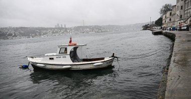A view of wastewater flowing into Marmara Sea, in Istanbul, Türkiye, Jan. 12, 2025. (AA Photo) 