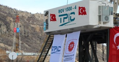 The oil production site in Şırnak, southeastern Türkiye, Jan. 8, 2025. (IHA Photo)