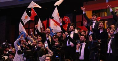 Members of AK Party’s youth wing attend a congress in Istanbul, Türkiye, Jan. 20, 2025. (AA Photo)

