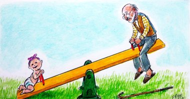 &quot;The United Nations projects that by 2050, one in six people globally will be aged 65 or older, compared to one in 11 in 2019.&quot; (Illustration by Erhan Yalvaç)