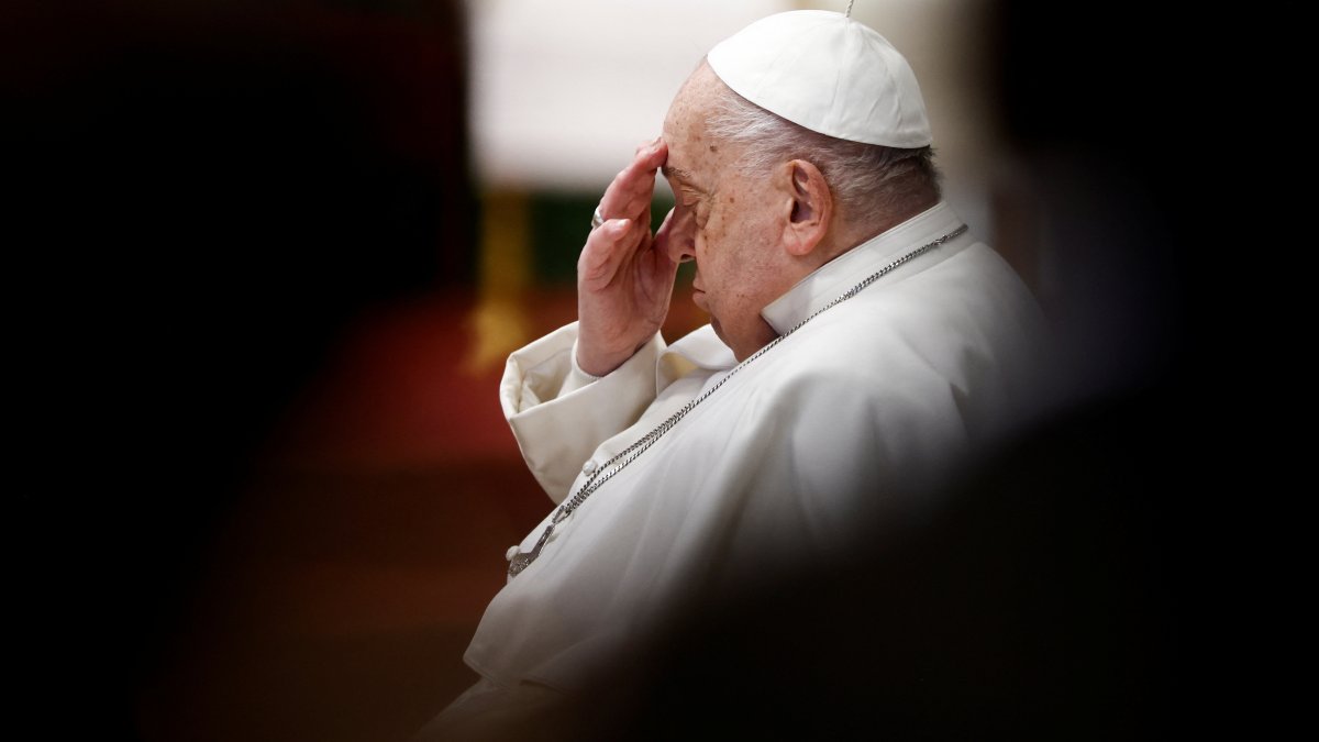 Pope Francis leads Holy Mass at St. Peter&#039;s Basilica in the Vatican, Jan. 26, 2025. (Reuters Photo)