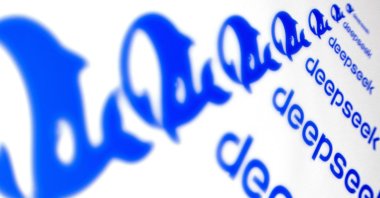 This photograph shows the logo of the Chinese app DeepSeek, Paris, France, Jan. 28, 2025. (AFP Photo)