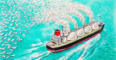 "In 2021, Europe accounted for 66% of Russia’s pipeline exports, and despite initially benefiting from higher prices, Russian government revenues have significantly declined." (Illustration by Erhan Yalvaç)