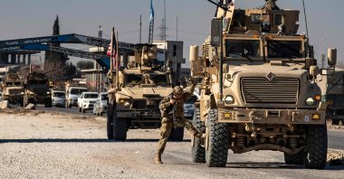 U.S. forces are seen in the city of Hassakeh occupied by the PKK/YPG terrorist group, northeastern Syria, Jan. 9, 2025. (AFP Photo)