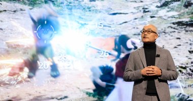 Sony President, COO and CFO Hiroki Totoki speaks during a Sony news conference at the Consumer Electronics Show (CES) in Las Vegas, Nevada, U.S., Jan. 6, 2025. (AFP Photo)
